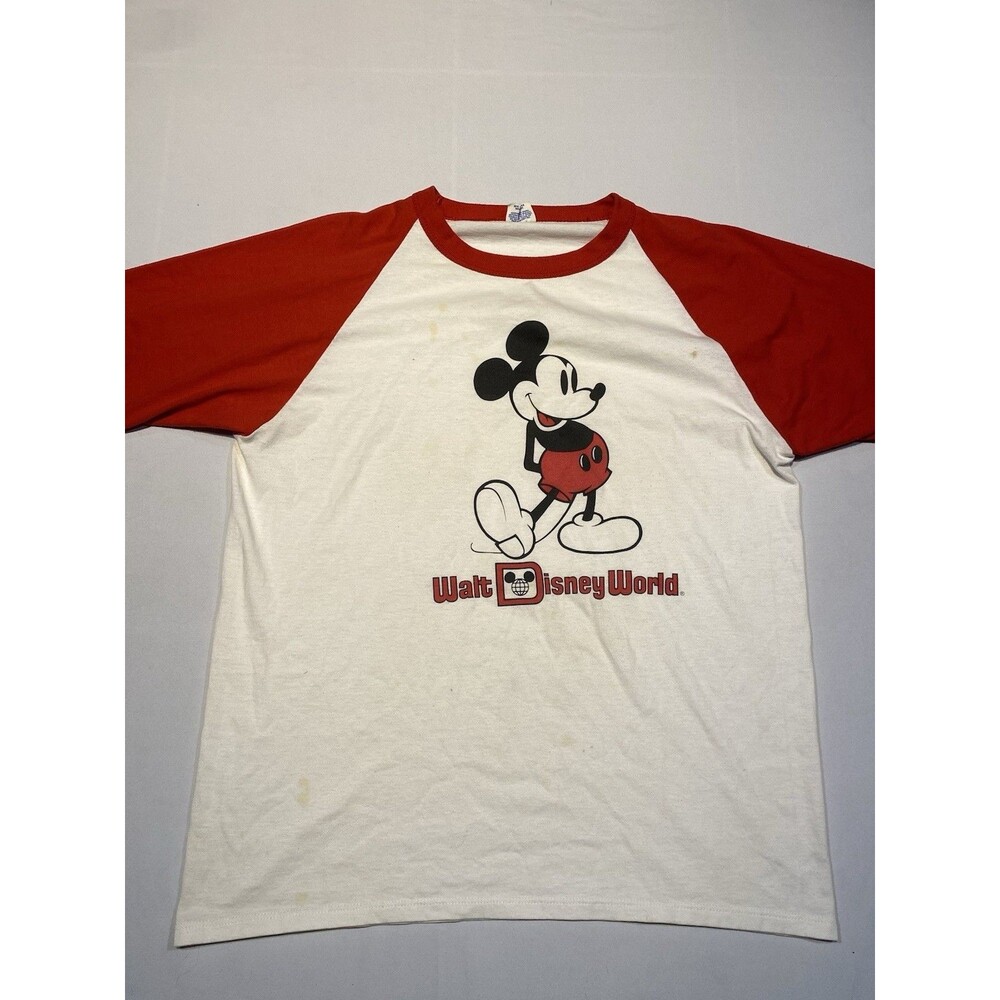 Vintage 80’s Mickey Disney Retro Kids T-Shirt Size Single Stitch XL